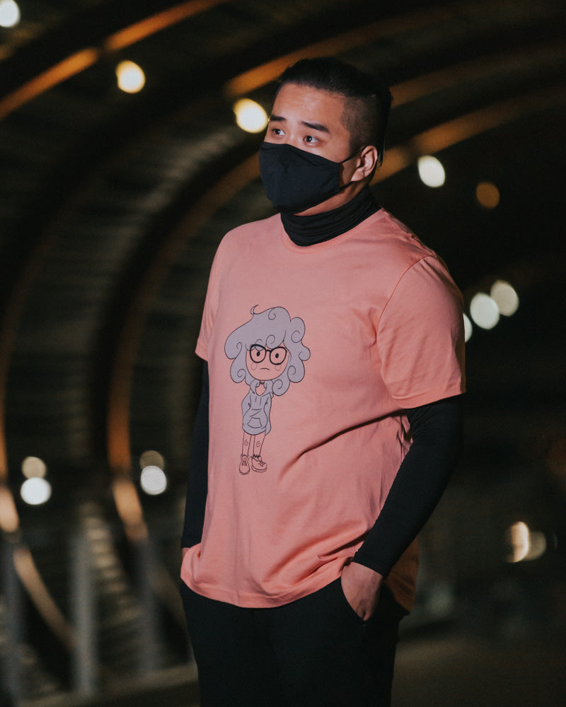 Pebbles Mascot Tee (Peach)